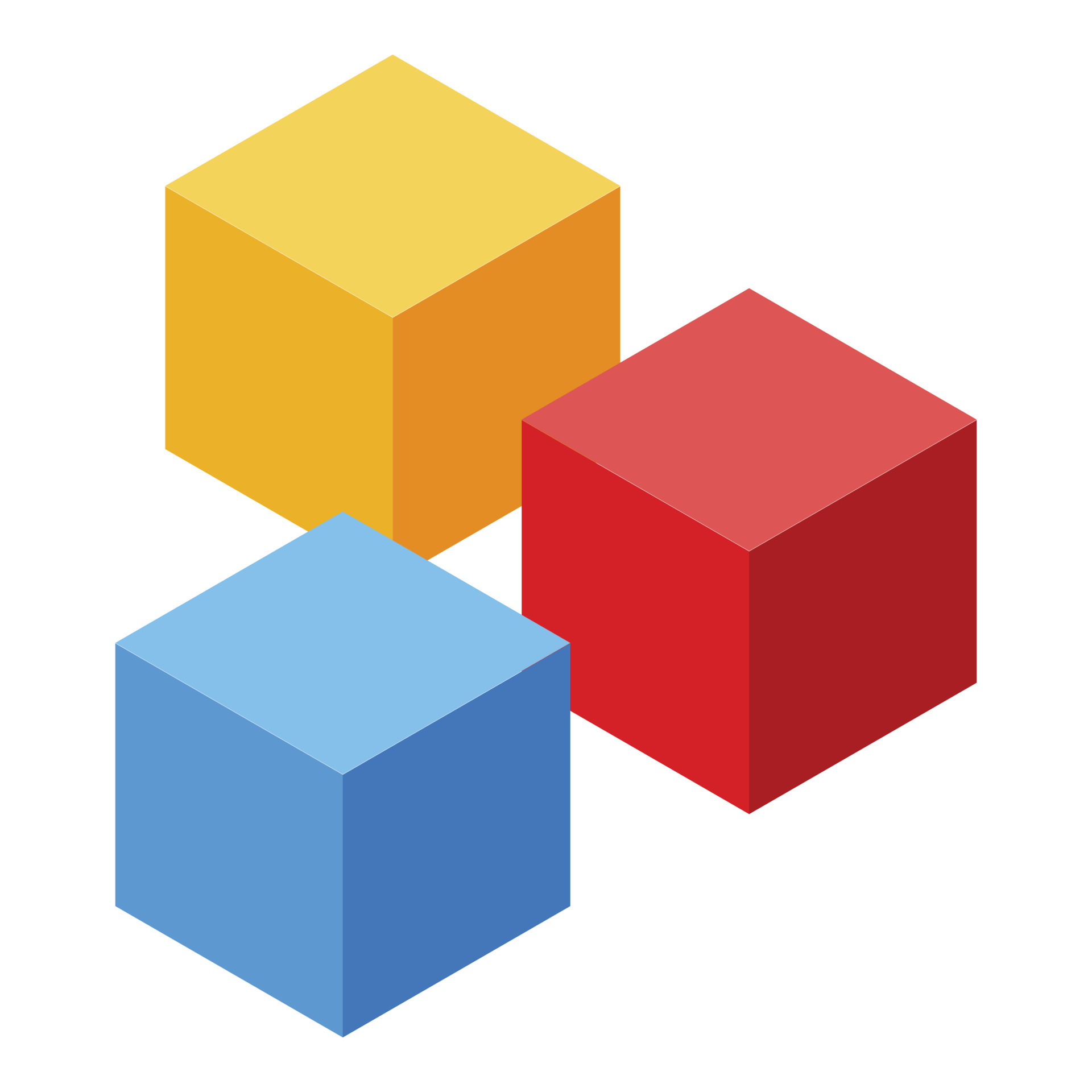 Kindergarten colorful cubes icon, isometric style 15914949 Vector Art ...
