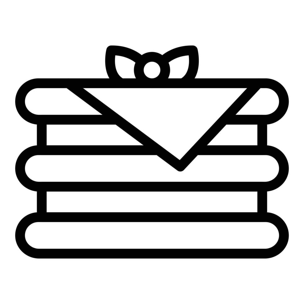 Recipe lasagna icon outline vector. Lasagne pasta vector