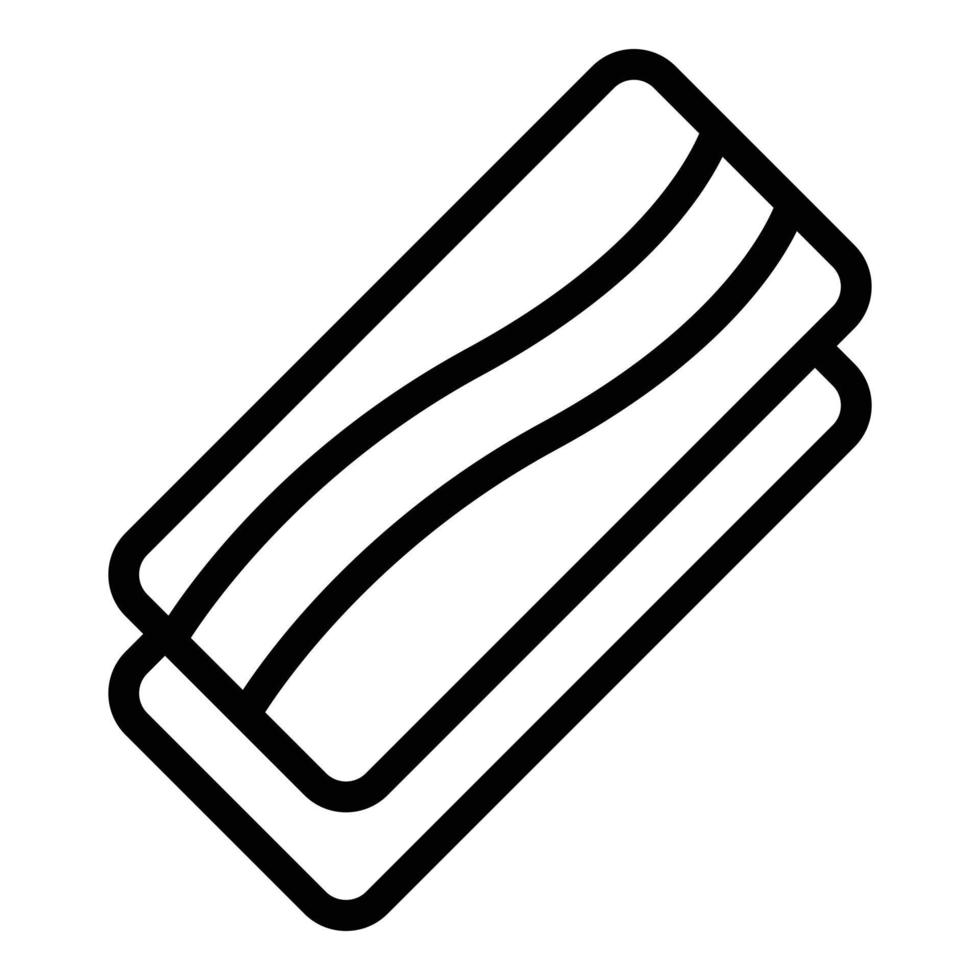 Macaroni lasagne icon outline vector. Lasagna pasta vector
