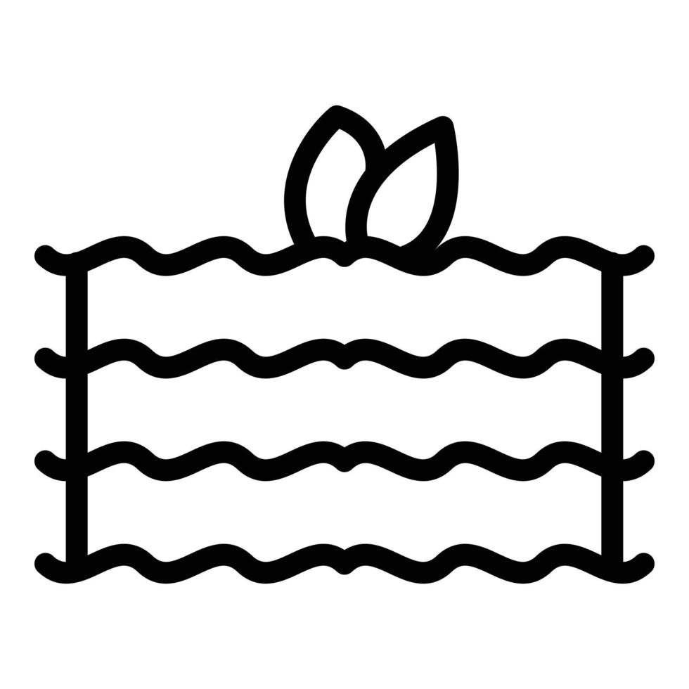 Plate lasagna icon outline vector. Lasagne pasta vector