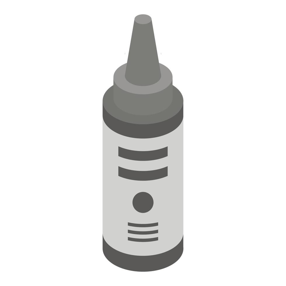 icono de botella de impresora de tinta, estilo isométrico vector