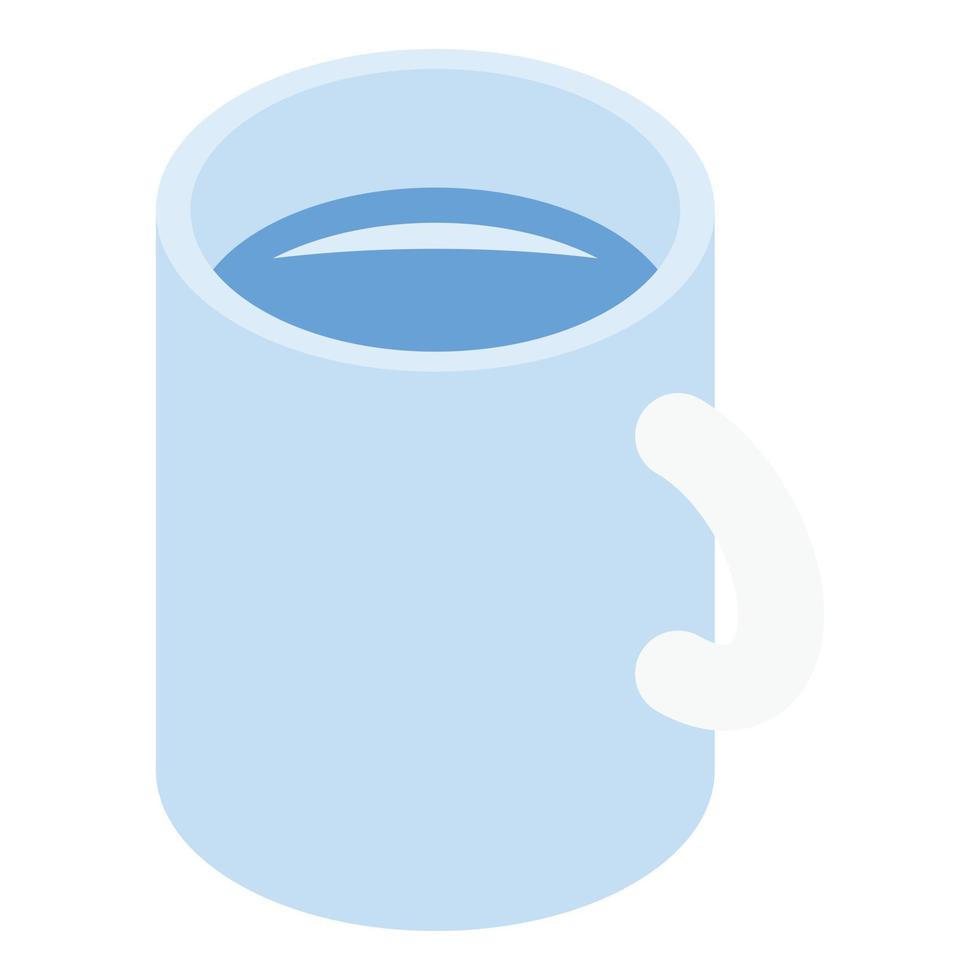 Ceramic mug icon, isometric style vector