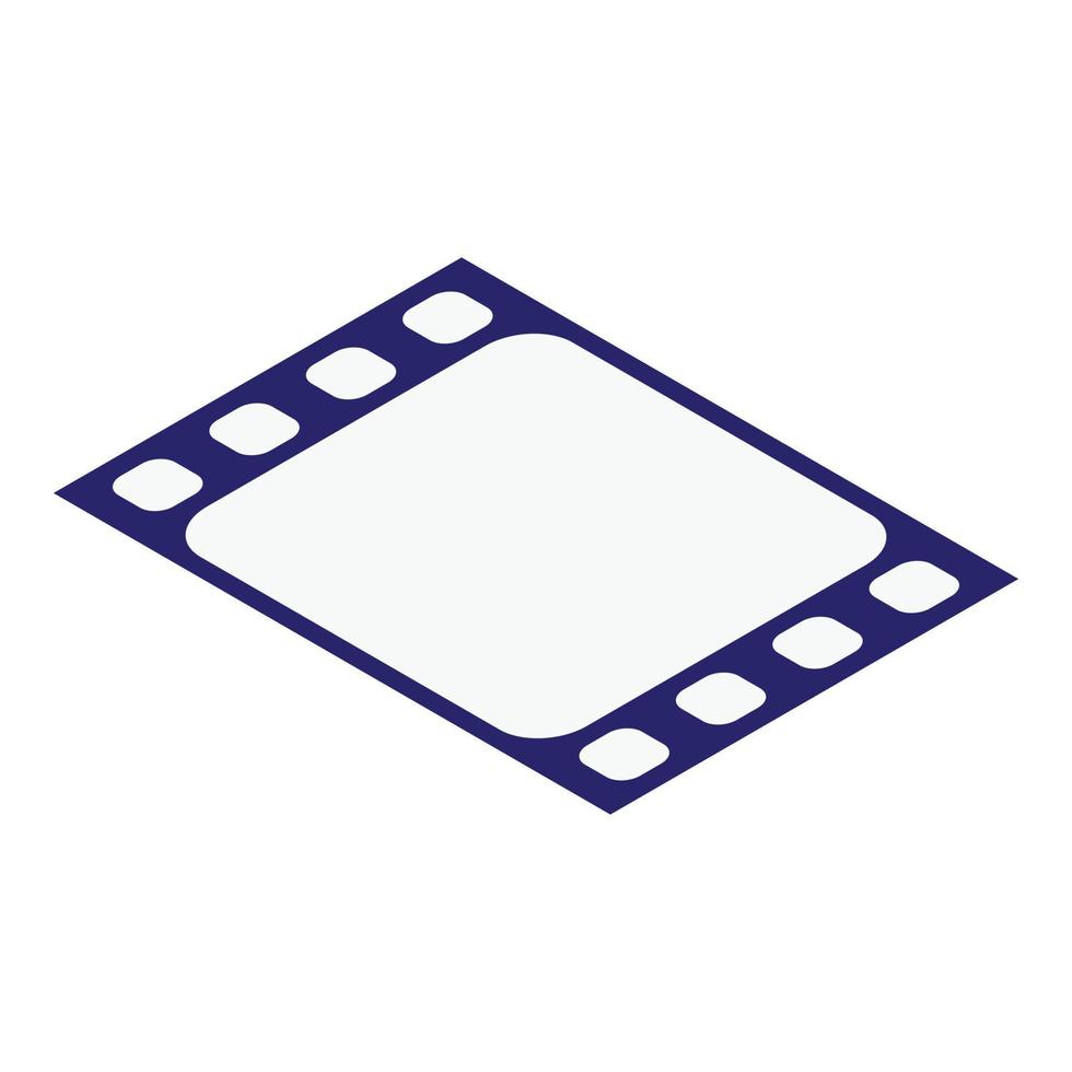 Film icon, isometric style vector