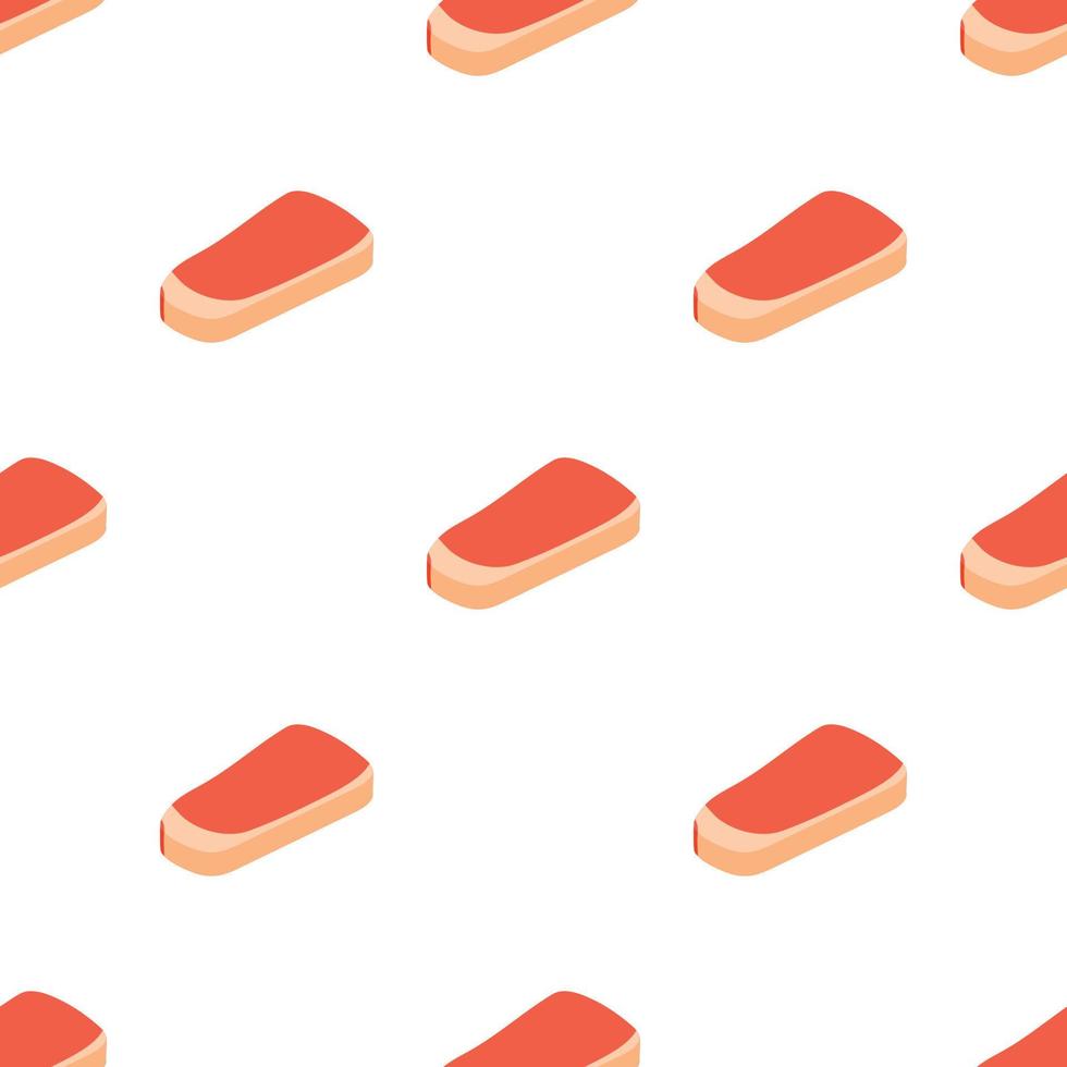 Piece of meat veal pattern seamless vector