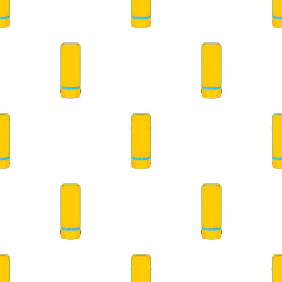 Yellow school bustop view pattern seamless vector