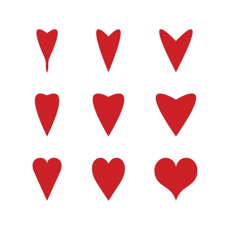 Set of Heart - Love Heart vector