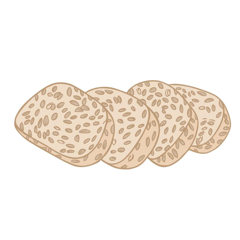 Tempe Indonesian Food Hand Drawn Doodle Vector Illustration