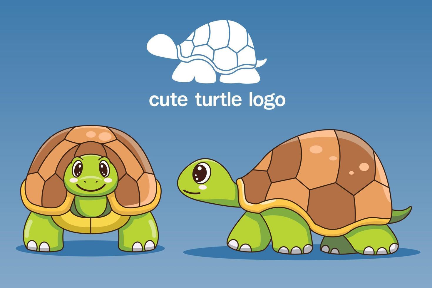 lindo bebé tortuga personaje dibujos animados estilo plano, bosque, diseño de impresión, ilustraciones vectoriales vector