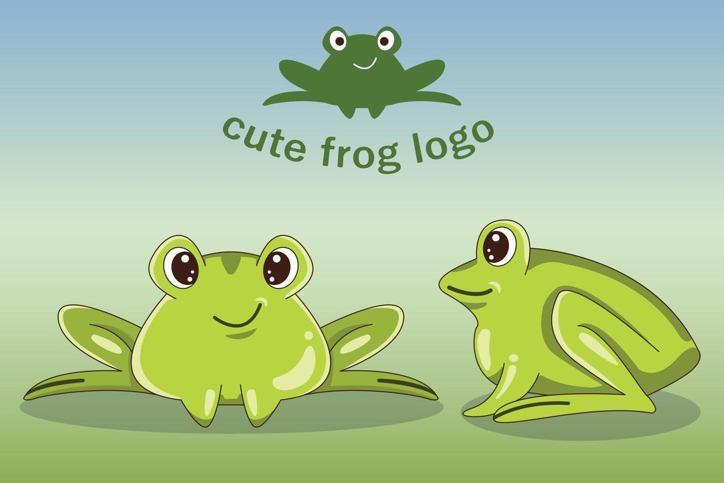 Cute baby frog character cartoon flat style, Woodland, Print Design, vector illustrations