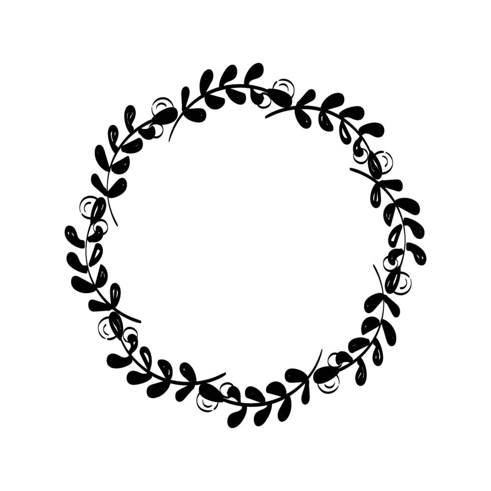 Christmas Wreath and garlands for print vector