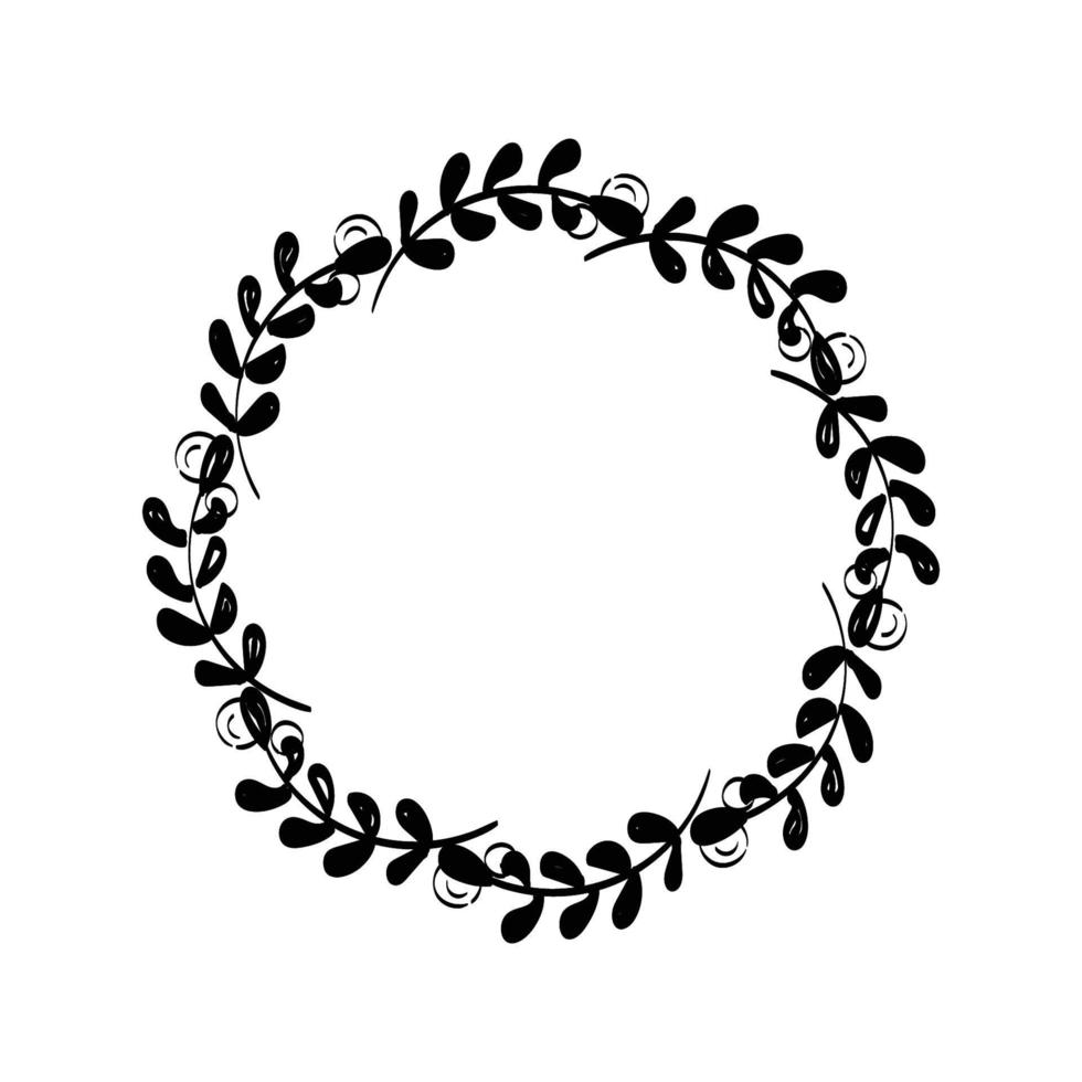 Christmas Wreath and garlands for print vector