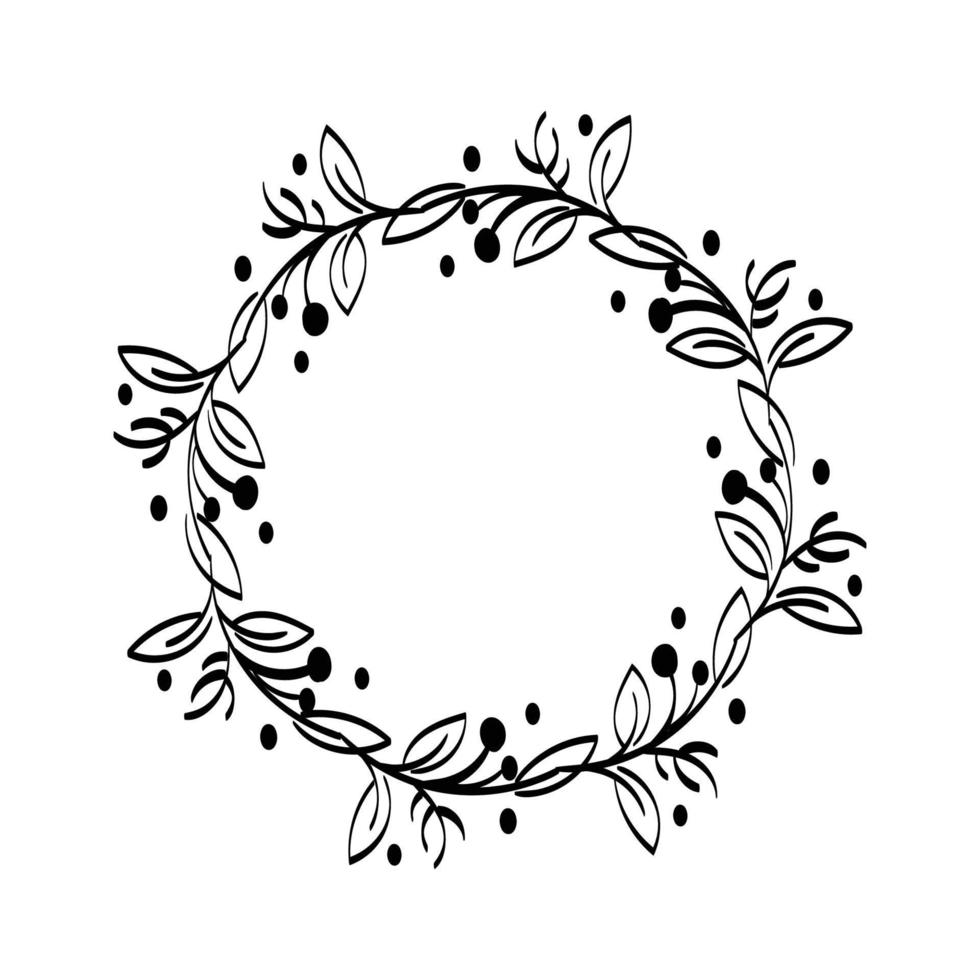 Christmas Wreath and garlands for print vector