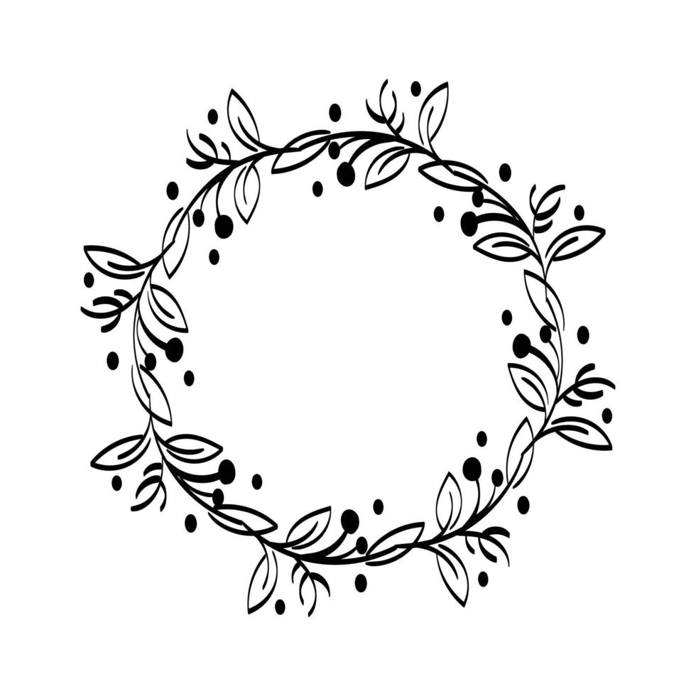 Christmas Wreath and garlands for print vector