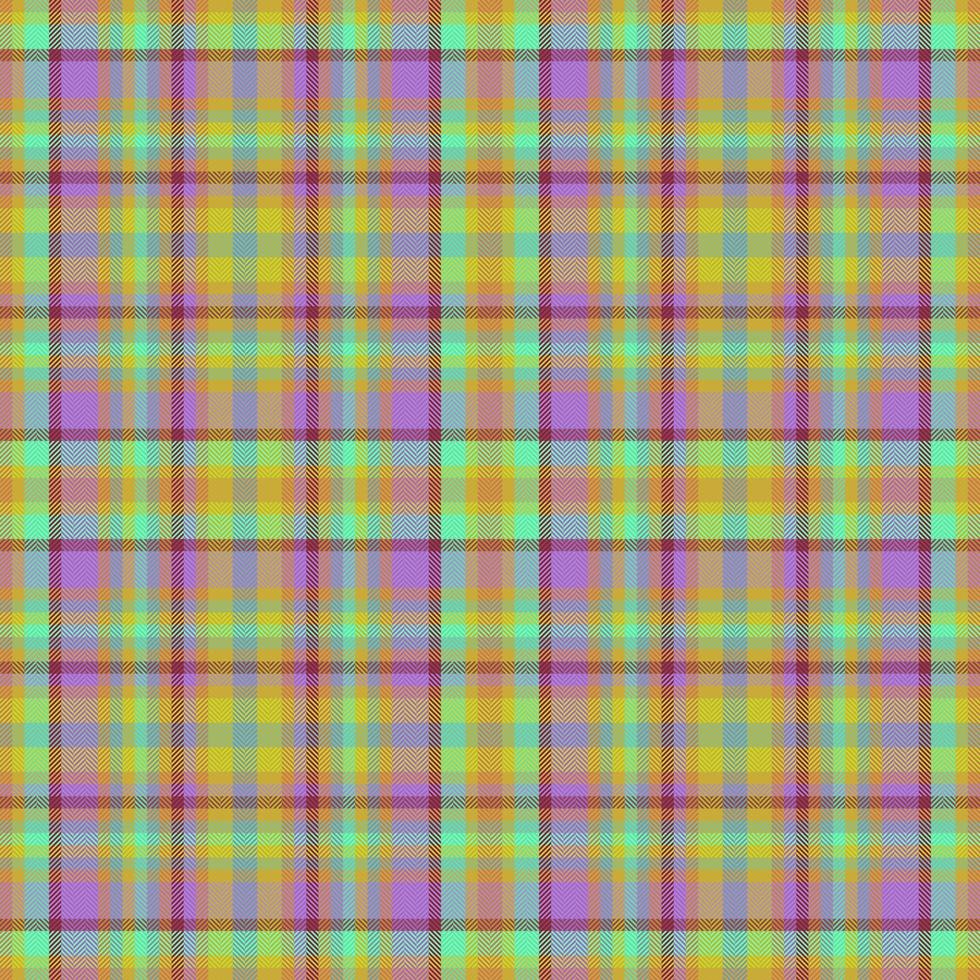 Vector seamless pattern. Textile plaid background. Tartan fabric check texture.