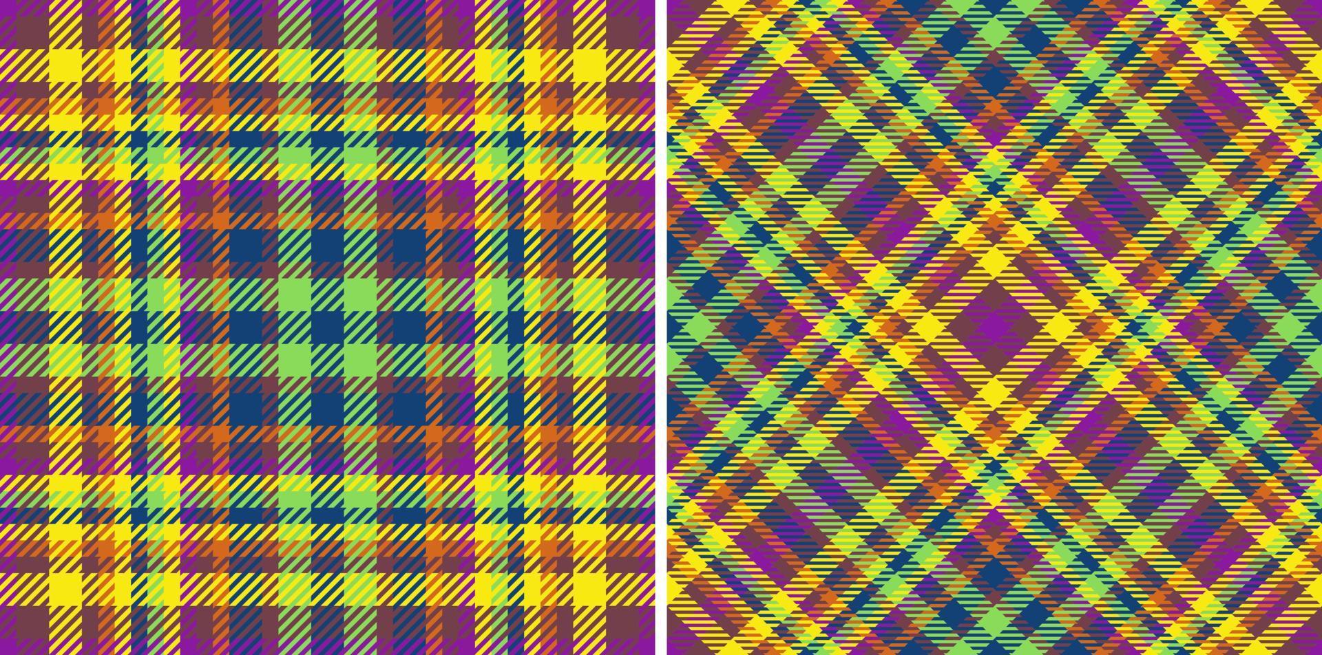 Seamless background vector. Textile fabric plaid. Texture tartan check pattern. vector
