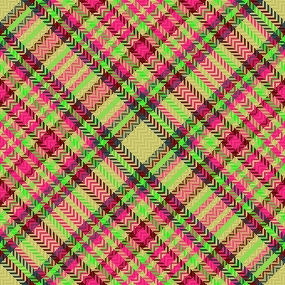 Pattern background fabric. Check texture tartan. Seamless textile vector plaid.