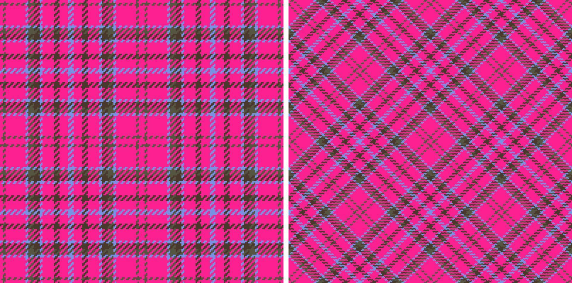 Seamless texture vector. Textile plaid background. Fabric check tartan pattern. vector