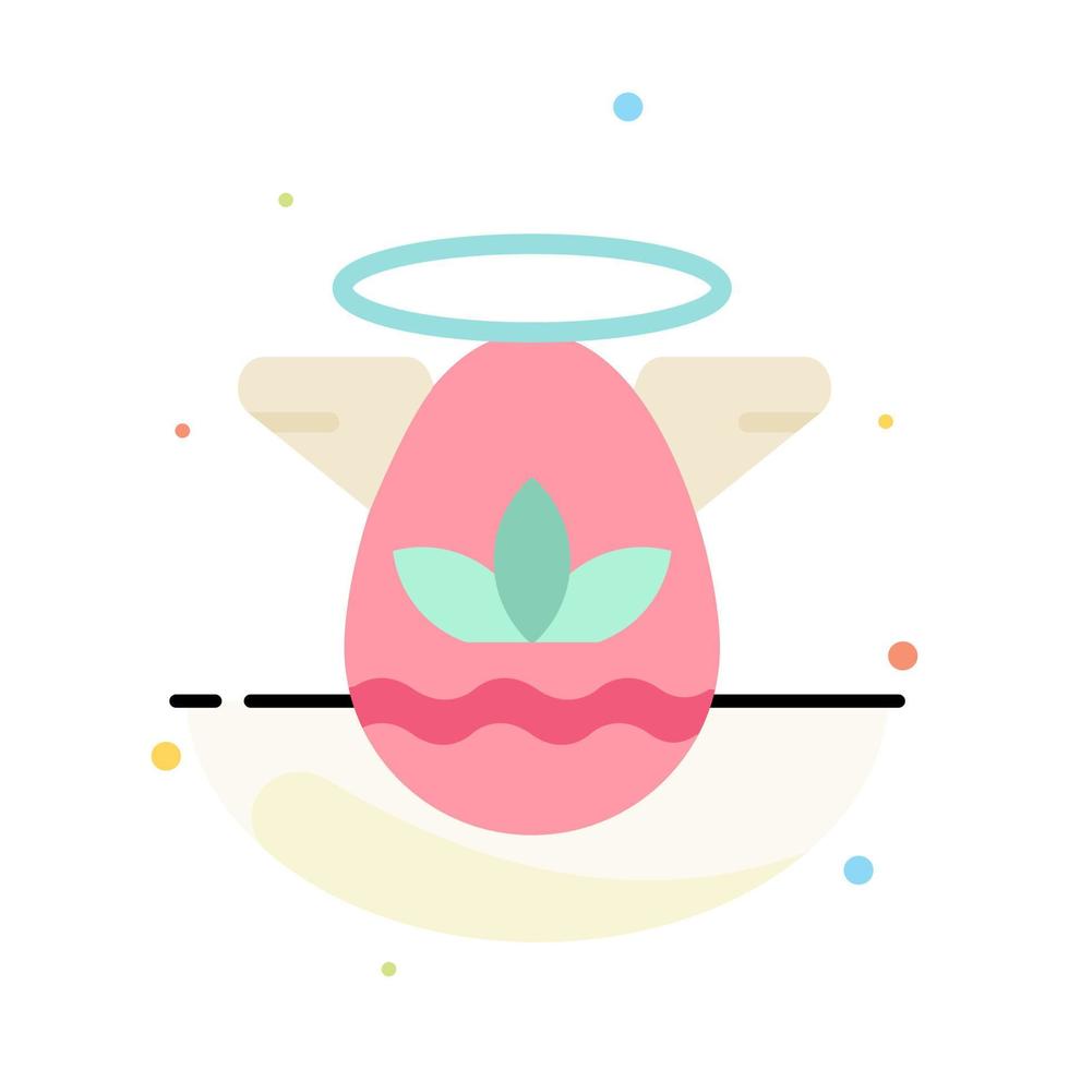 Angle Celebration Easter Protractor Abstract Flat Color Icon Template vector