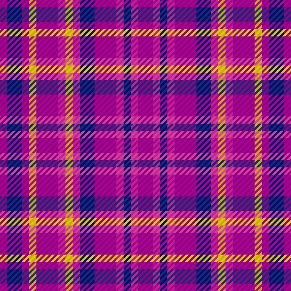 Textile plaid tartan. Vector seamless check. Texture fabric background pattern.