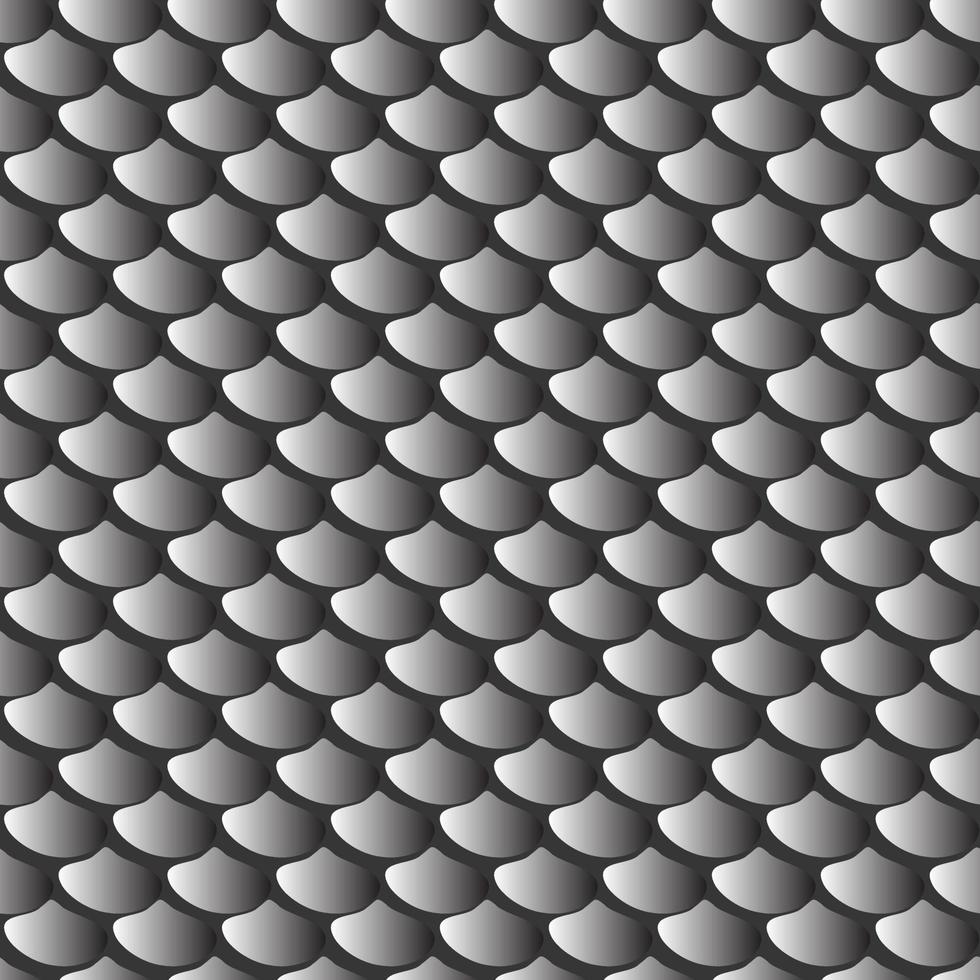 gray fish  or snake scales skin  seamless texture vector