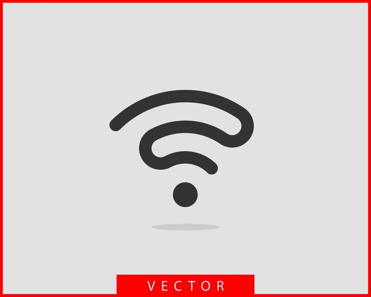 icono de wi-fi gratis. símbolo de vector wifi de zona de conexión. señal de ondas de radio.