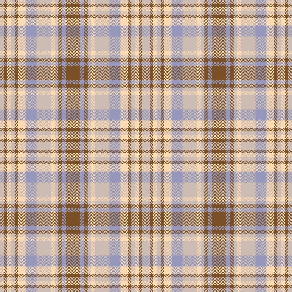 Plaid seamless pattern. Check fabric texture. Vector textile print.