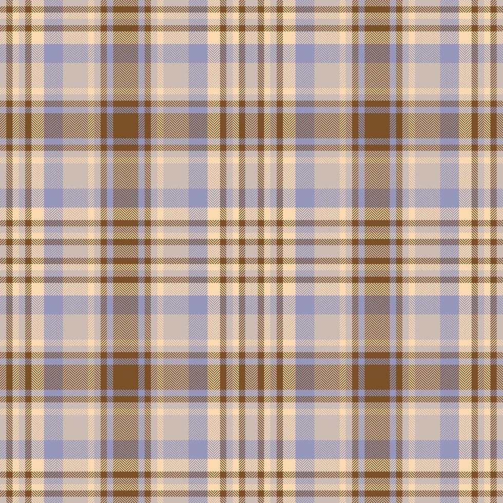 Plaid seamless pattern. Check fabric texture. Vector textile print.