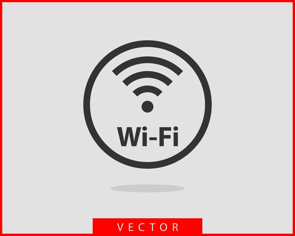 icono de wi-fi gratis. símbolo de vector wifi de zona de conexión. señal de ondas de radio.