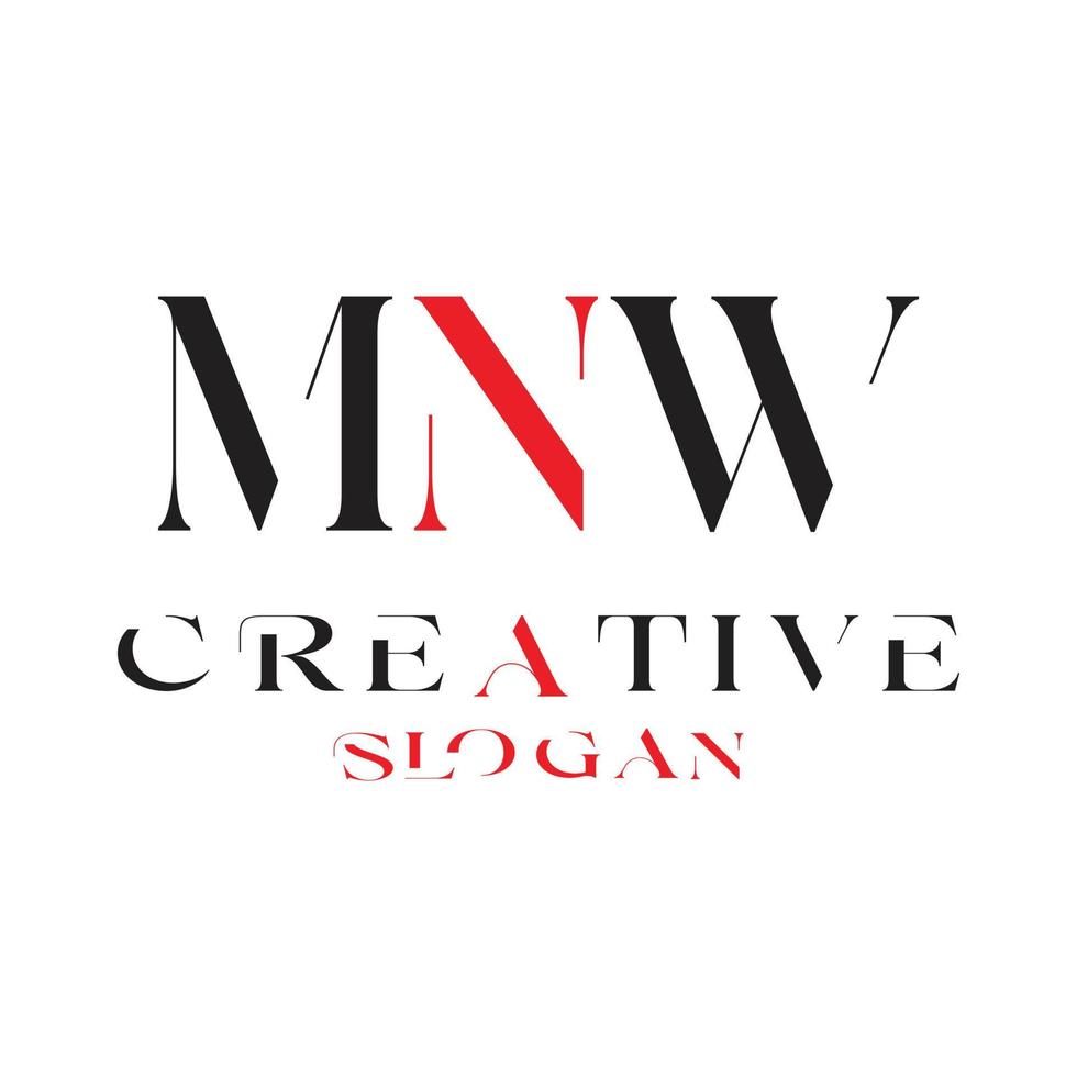 monograma de diseño de logotipo de polígono de mnw, logotipo de vector de polígono de mnw, mnw con forma de polígono, plantilla de mnw con color a juego, logotipo de polígono de mnw simple, elegante, logotipo de lujo de mnw, vector pro de mnw,
