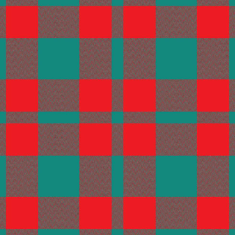 Plaid seamless pattern in red. Check fabric texture. Vector textile print.