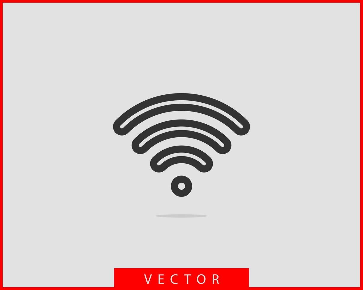 icono de wi-fi gratis. símbolo de vector wifi de zona de conexión. señal de ondas de radio.