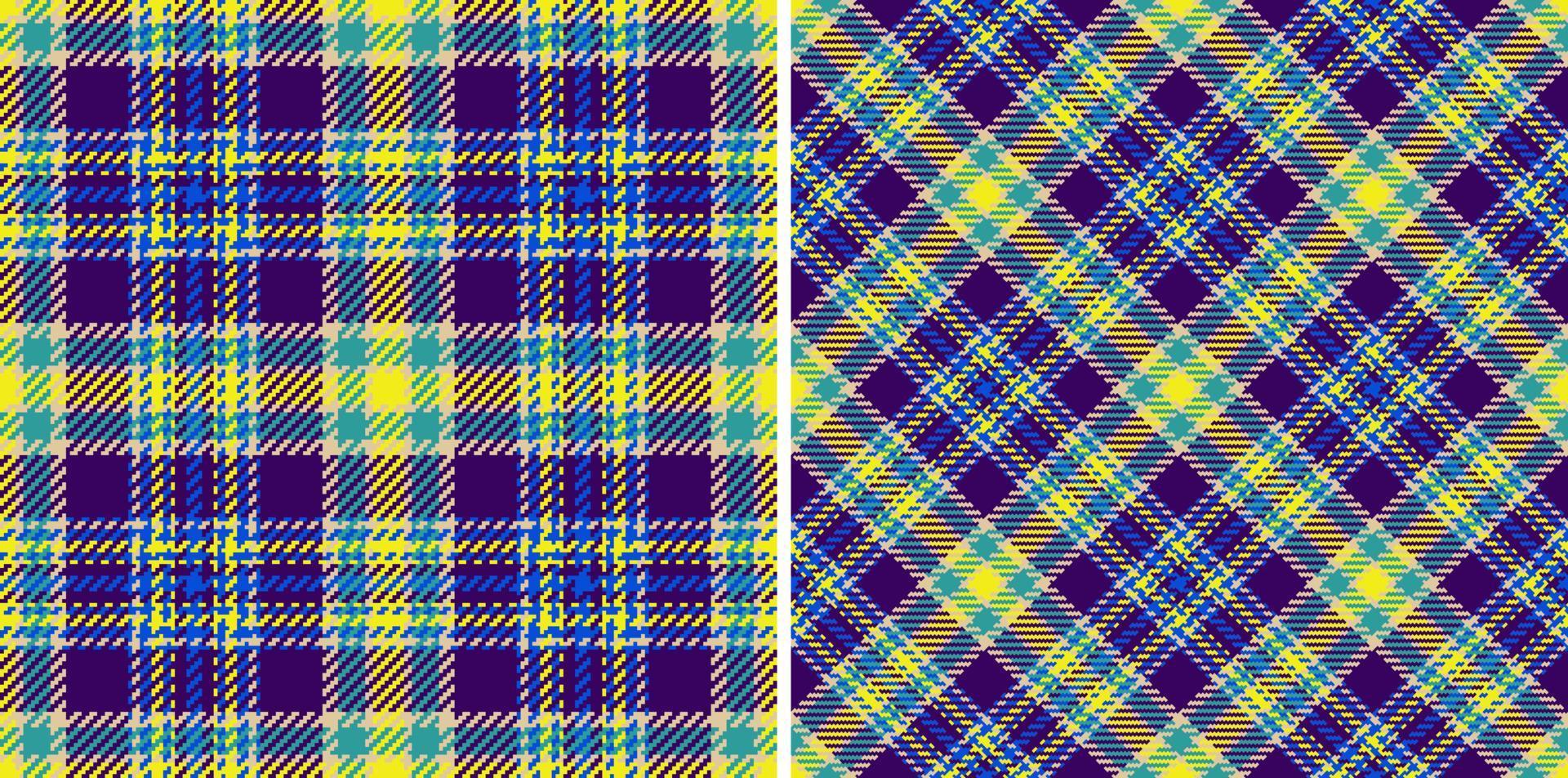 Fabric pattern plaid. Texture vector background. Seamless check tartan textile.