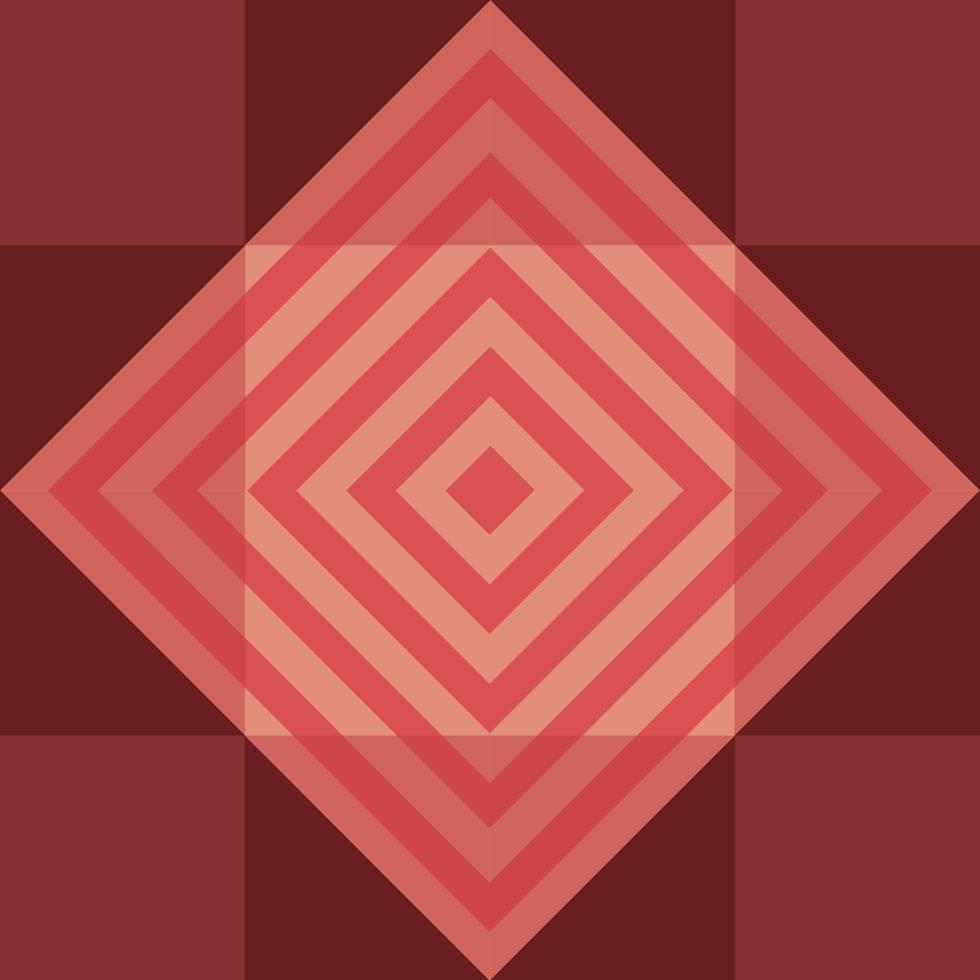 Red square geometry pattern seamless vector background