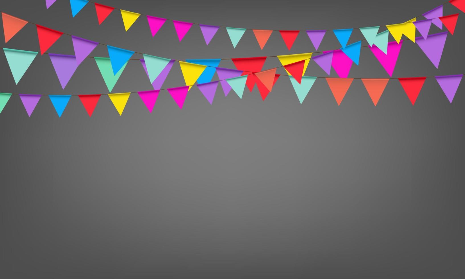 graphics festival flag for backdrop gray color tone background vector illustration