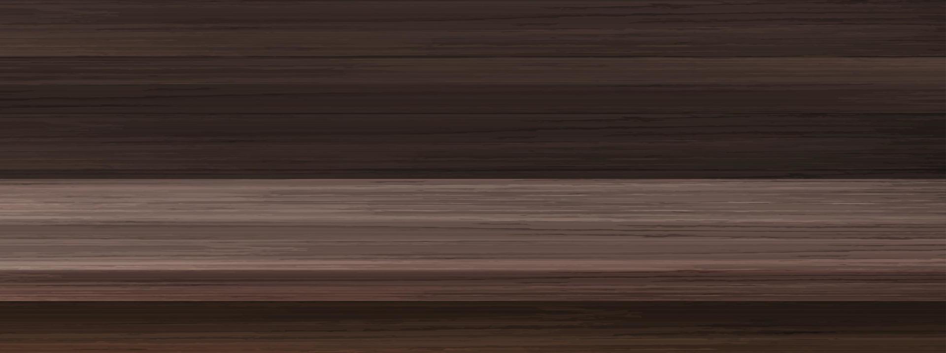 Kitchen wooden counter and plank wall vector