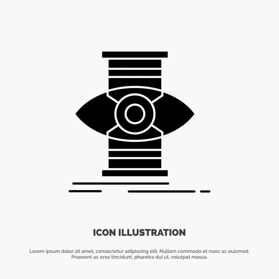 Eye Success Focus Optimize solid Glyph Icon vector