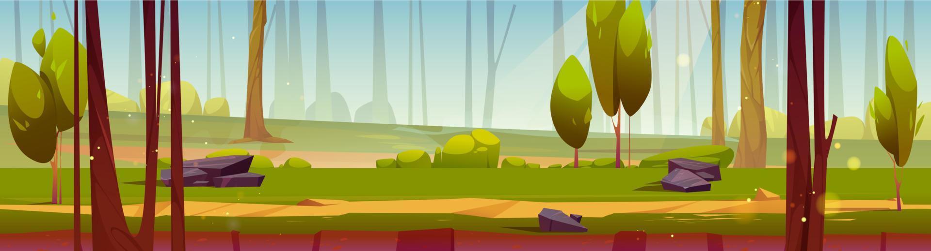 textura de suelo de juego de la carretera en el bosque vector