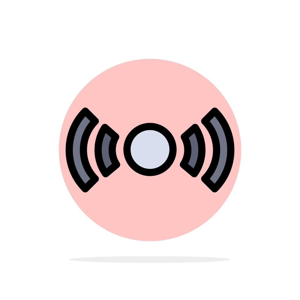 Basic Essential Signal Ui Ux Abstract Circle Background Flat color Icon vector