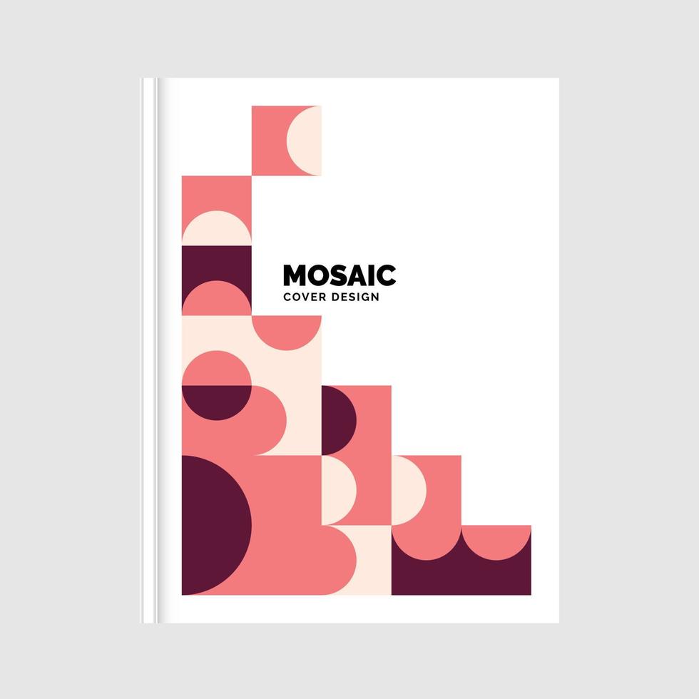 libro de mosaico de negocios geométricos dover. ilustración vectorial vector