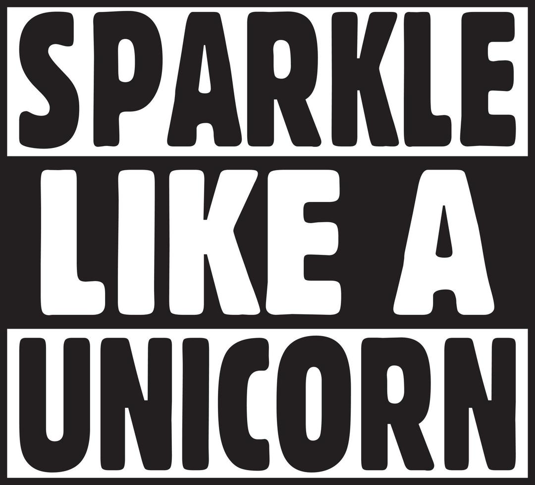 Unicorn T-Shirt Design Bundle, Typography T-Shirt Design vector