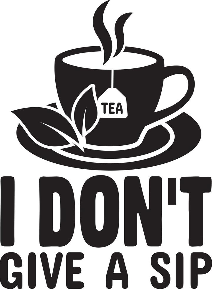 Tea T-Shirt Design Bundle, Typography T-Shirt Design vector