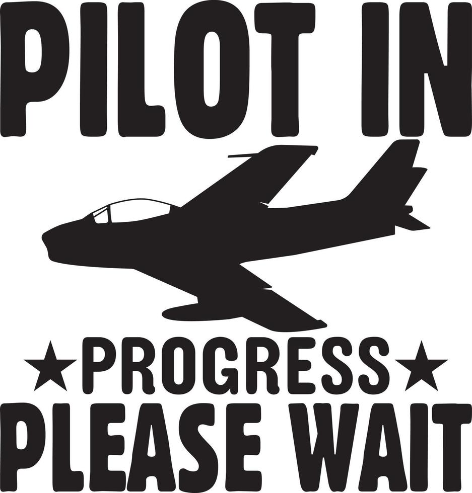 Airline Pilot T-Shirt Design Bundle, typography Gaming Design vector