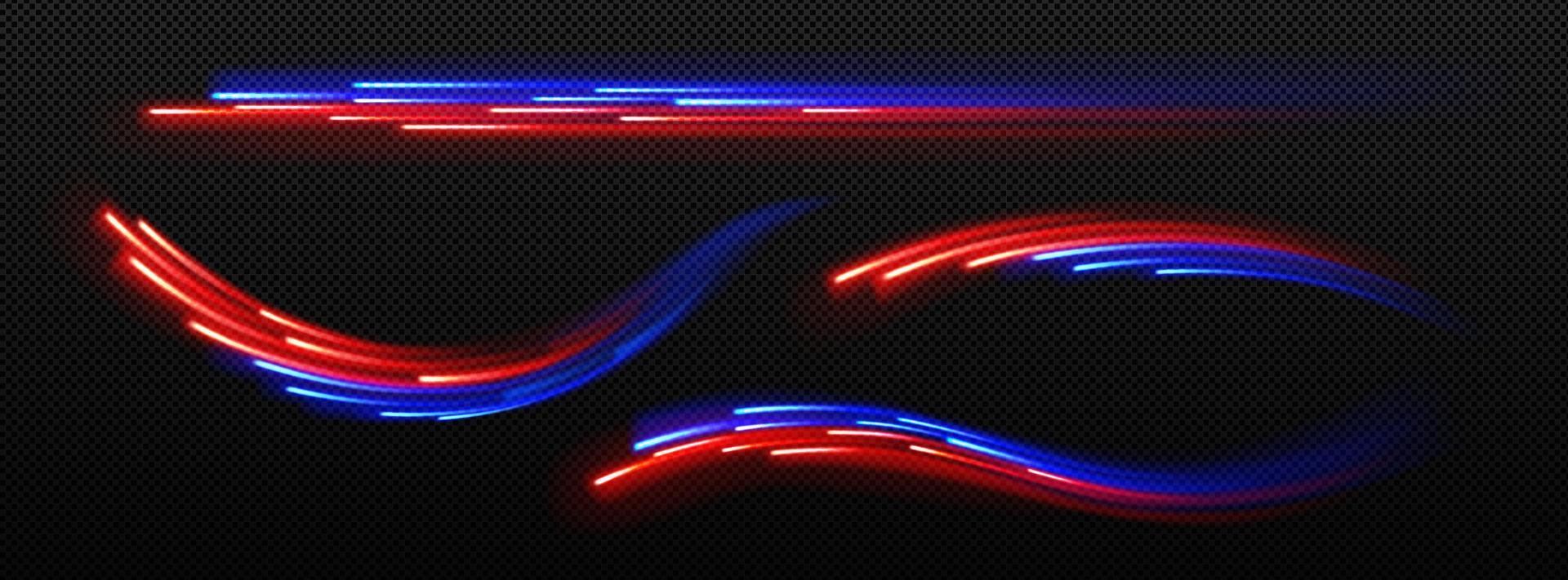 Abstract light speed motion trails, dynamic glow vector