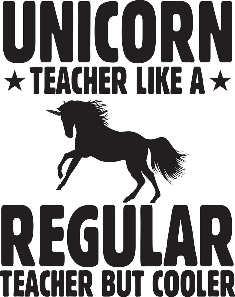 Unicorn T-Shirt Design Bundle, Typography T-Shirt Design vector