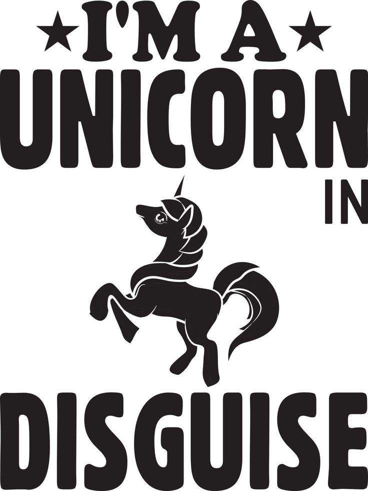 Unicorn T-Shirt Design Bundle, Typography T-Shirt Design vector
