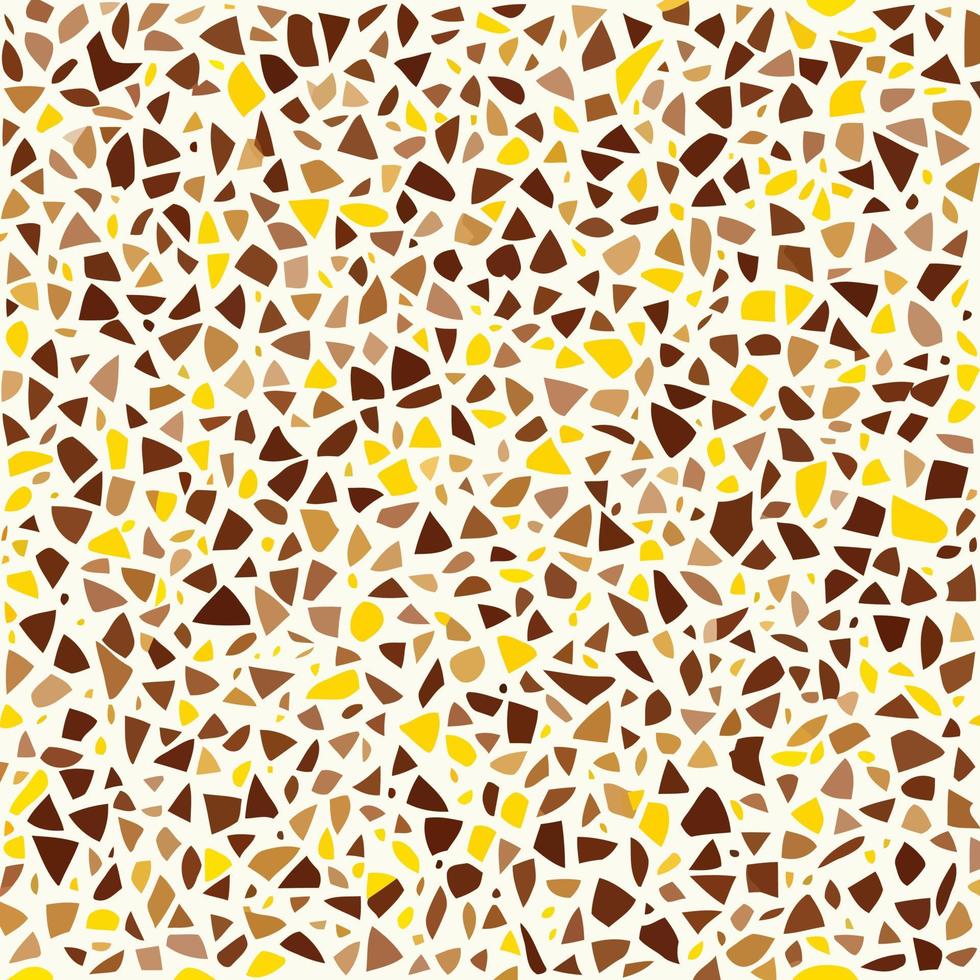 Yellow Brown Terrazzo Rock Chippings vector