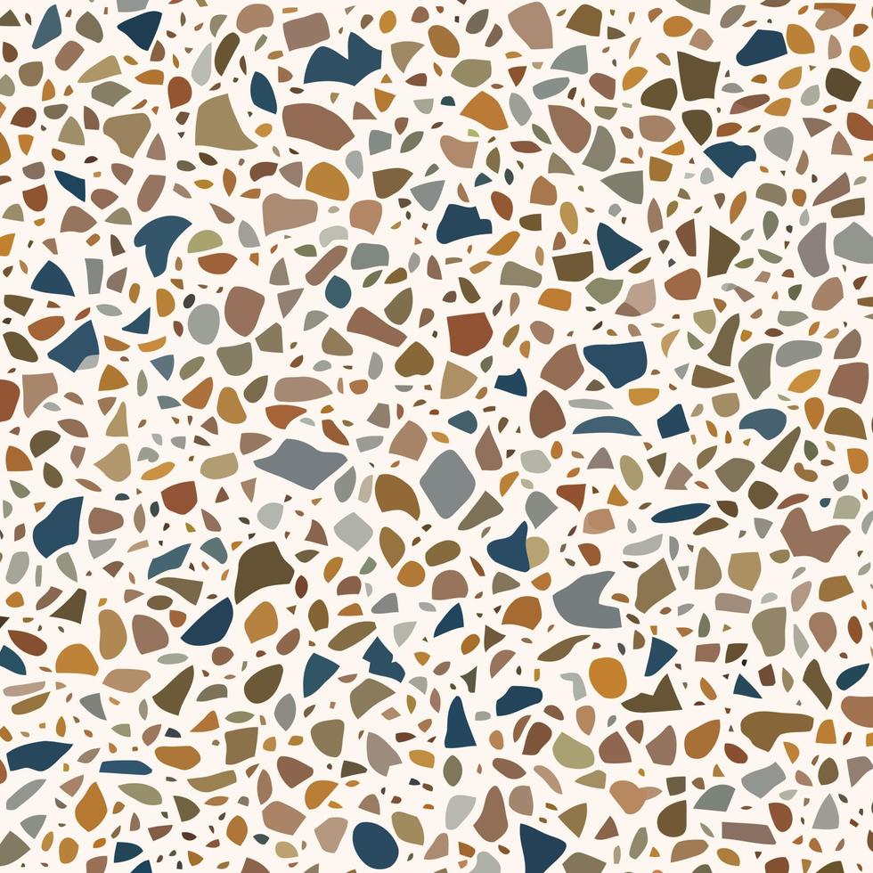 Pebble Beach Terrazzo Rock Fragments vector