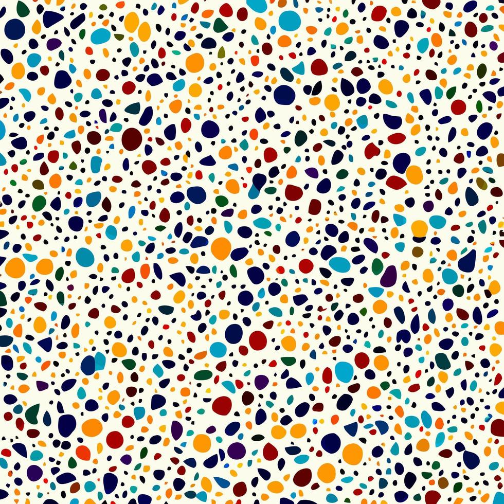 Rounded Terrazzo Stone Polygon Paving vector