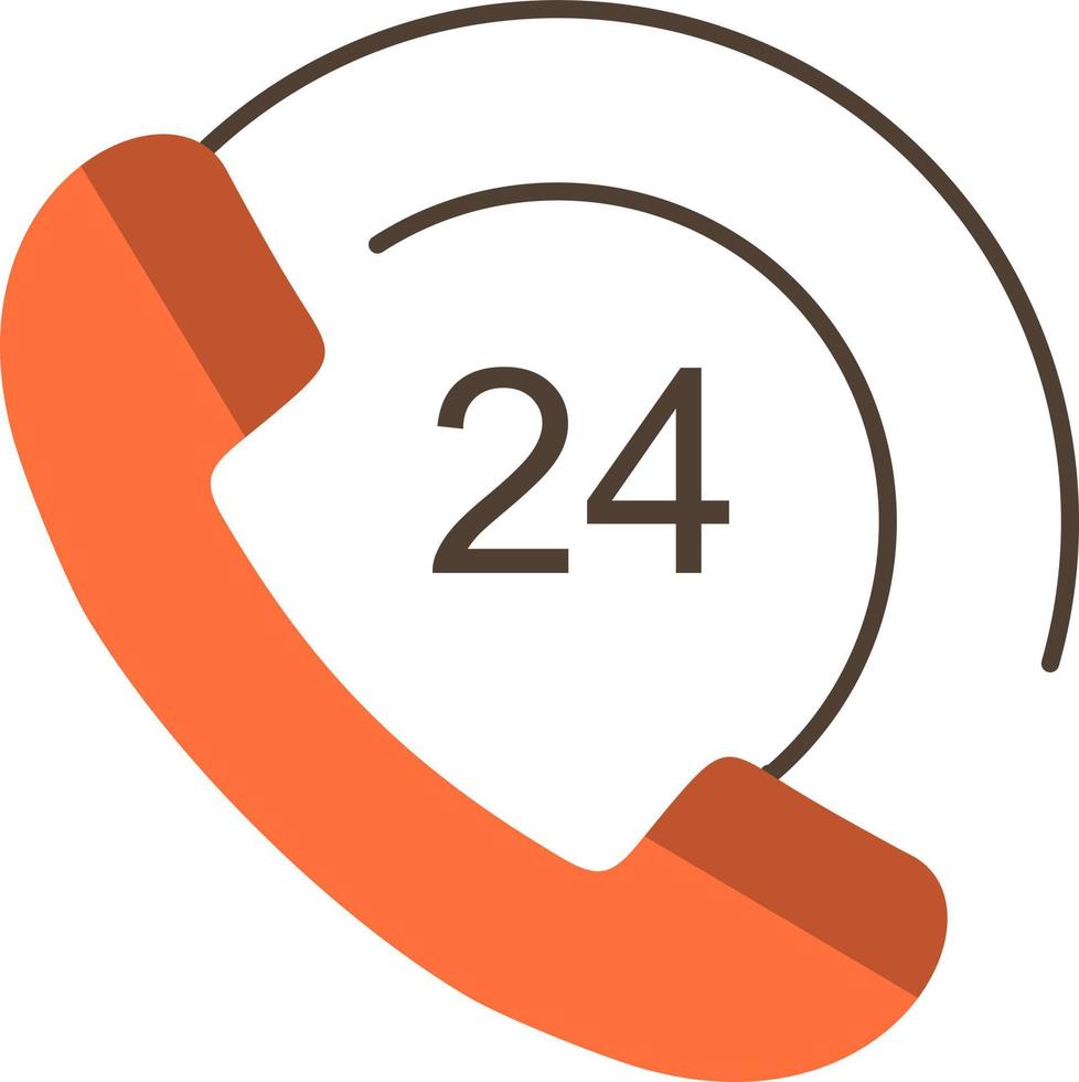 Call Communication Phone Support  Flat Color Icon Vector icon banner Template