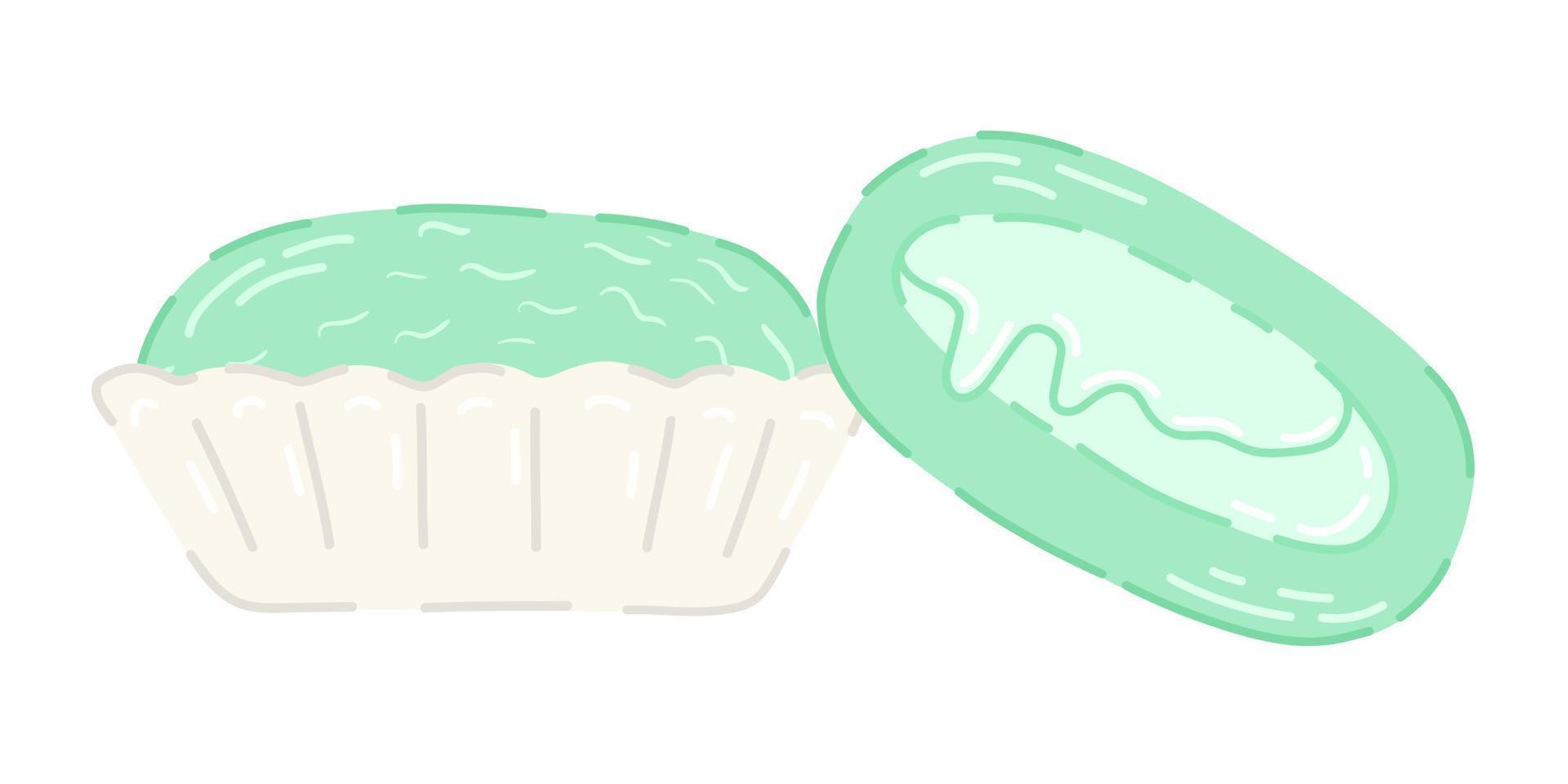 Illustration of traditional japanese sweet mochi vector